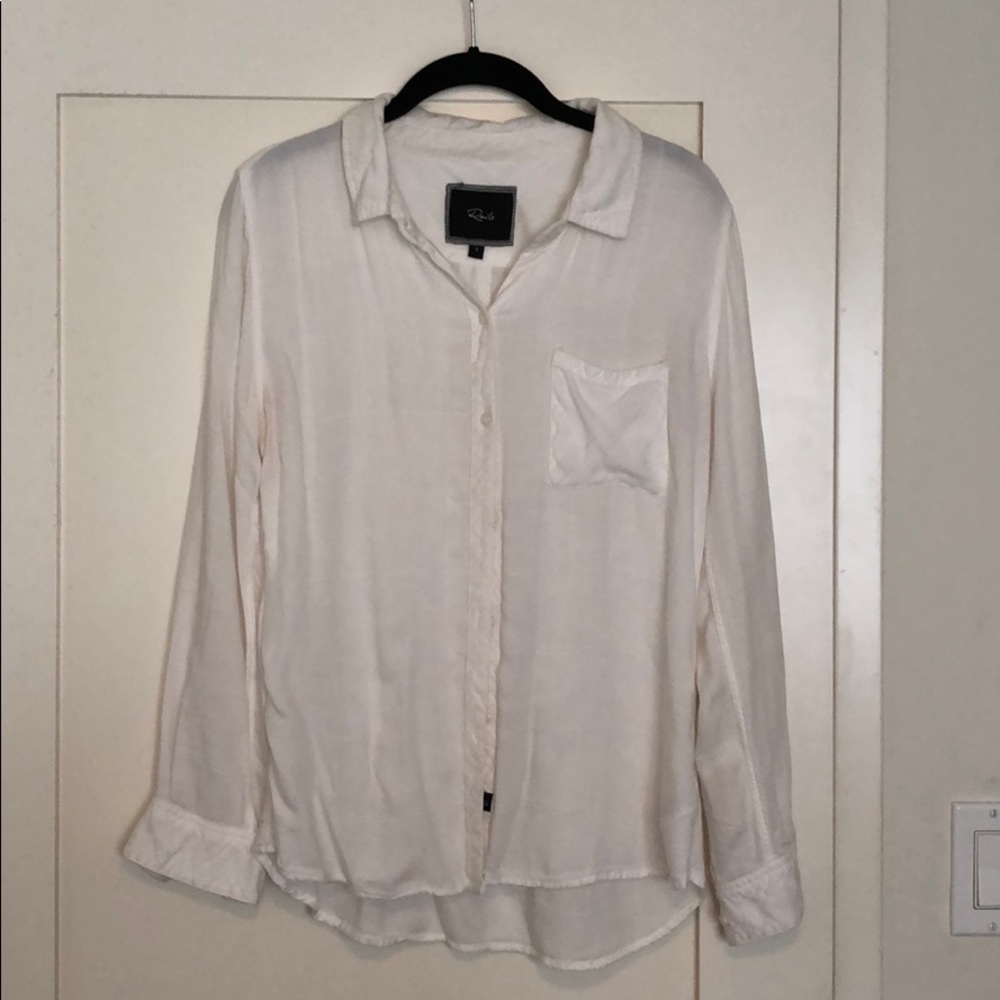 Rails white button up